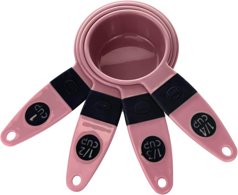 كويزين أرت طقم أكواب قياس 7 قطع، مارون فاتح (روز)، بولي بروبلين - Image 2